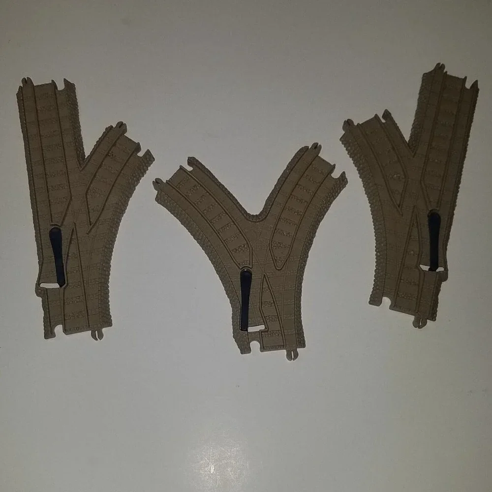 50 Gullane Brown Train Track Lot Mixed Straight Curved Switch Thomas Tank Engine